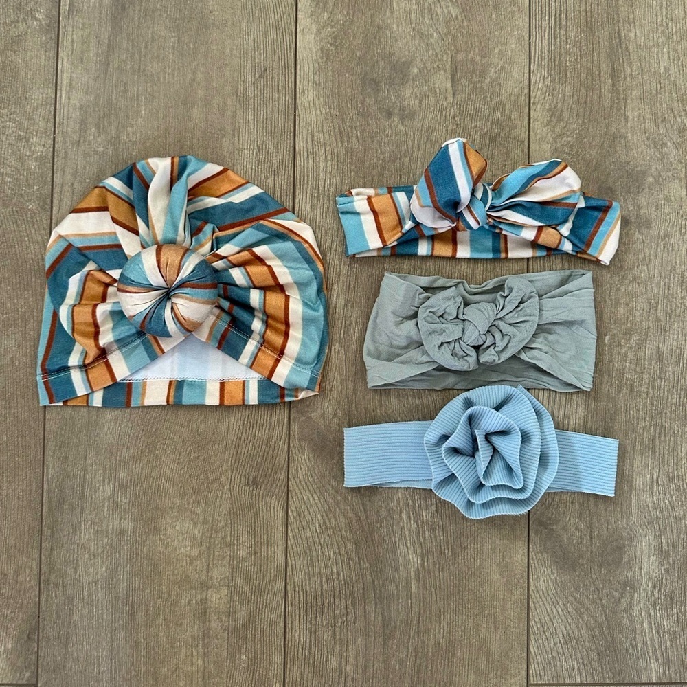 Baby girl boho hair accessory lot 
Included in mix and match 5 listings for $30